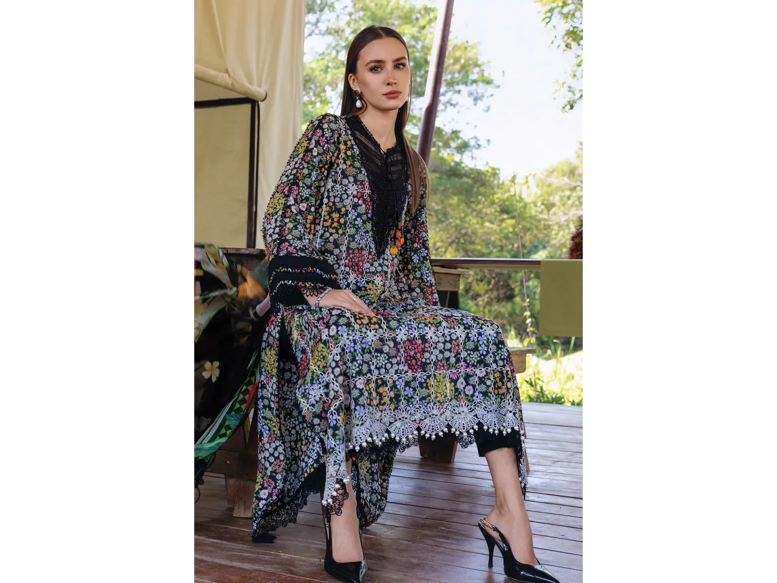 Maria B - Safari Scape M Prints Summer Collection - Design-14B - Unstitched