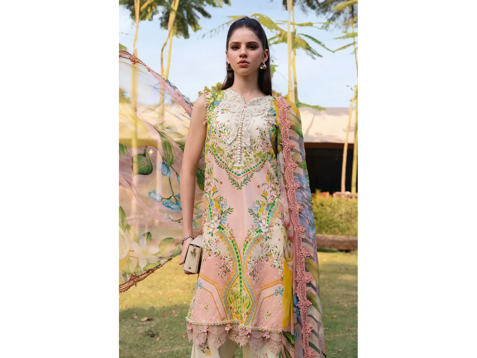 Maria B - Safari Scape M Prints Summer Collection - Design-8A - Unstitched