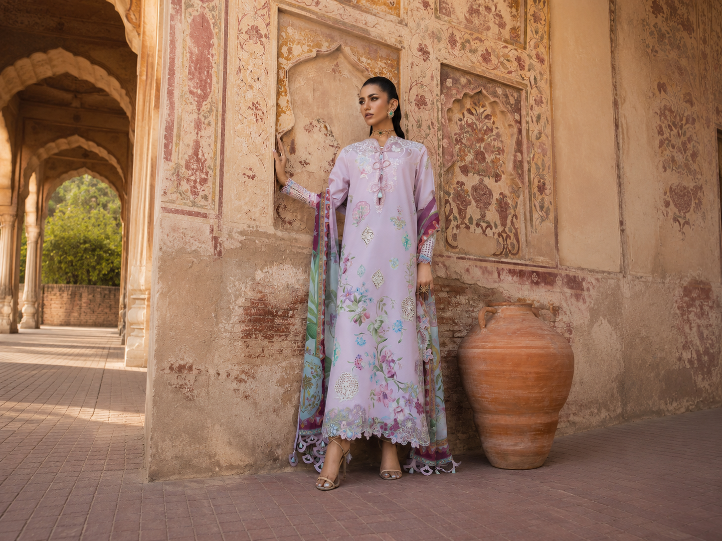 Saira Shakira - Bloom Luxury Lawn Collection - MAELLE-06A - Unstitched