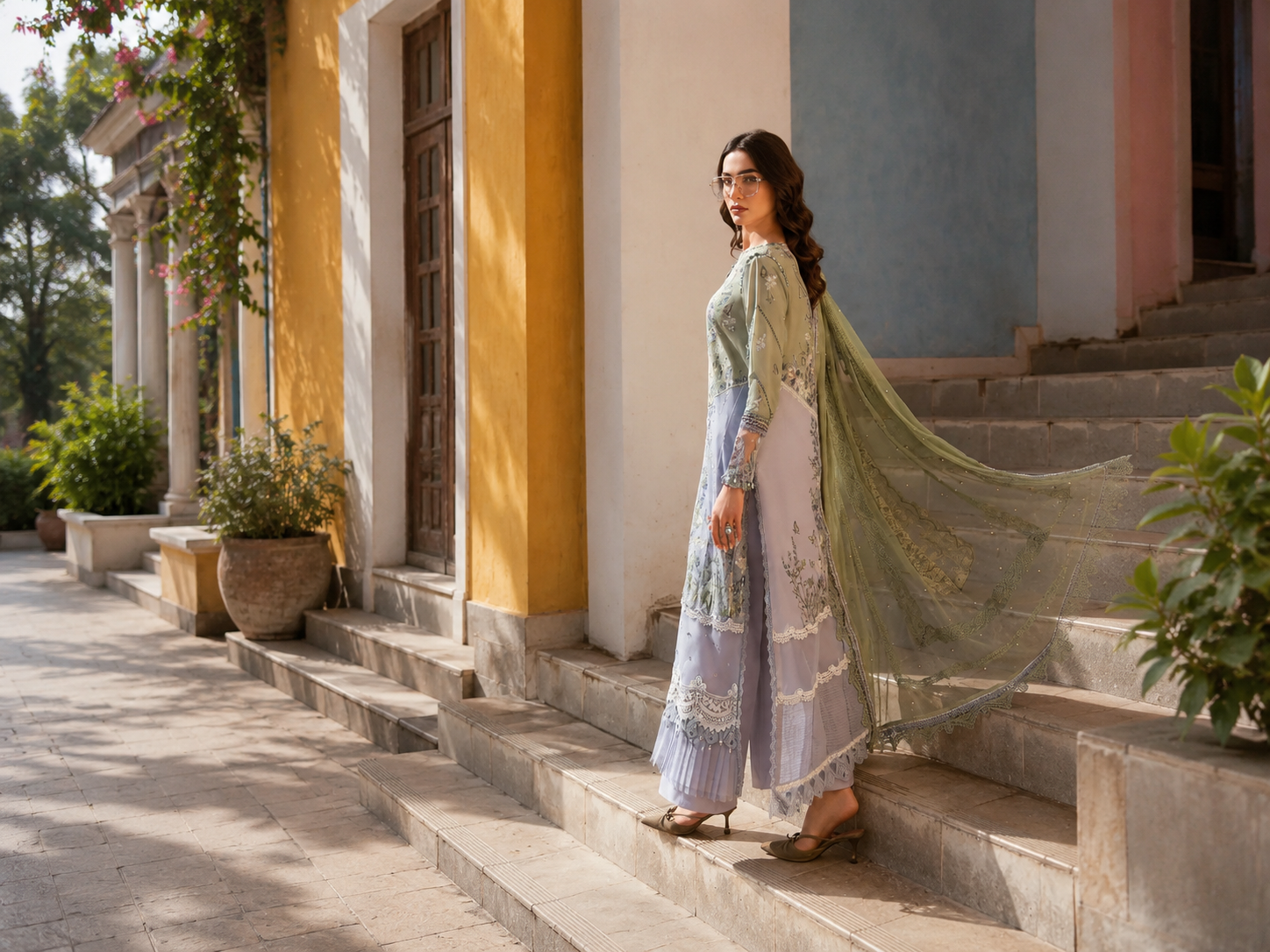 Maria B - Timeless Elegance Luxury Lawn - Design-6B - Unstitched