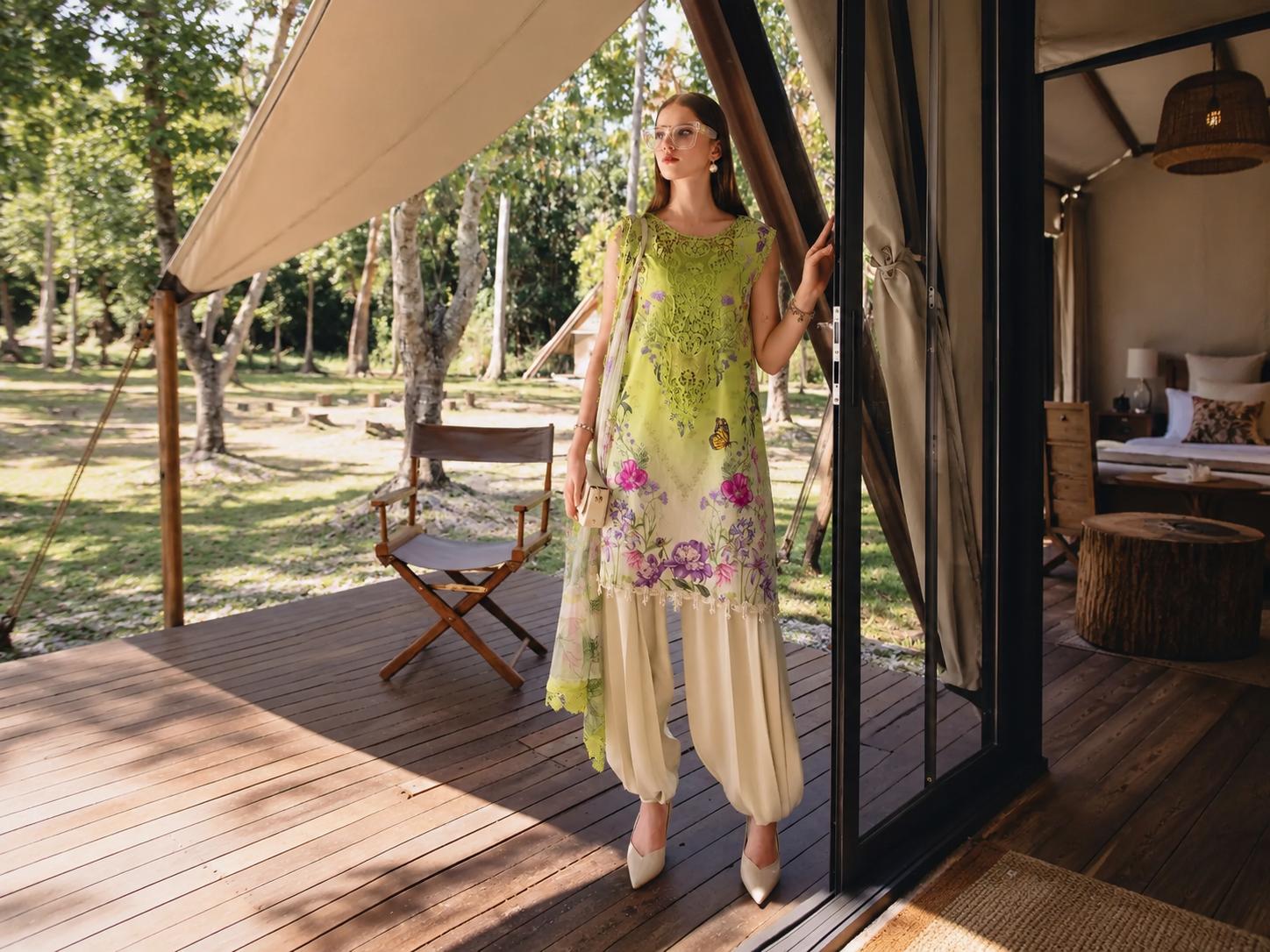 Maria B - Safari Scape M Prints Summer Collection - Design-9A - Unstitched