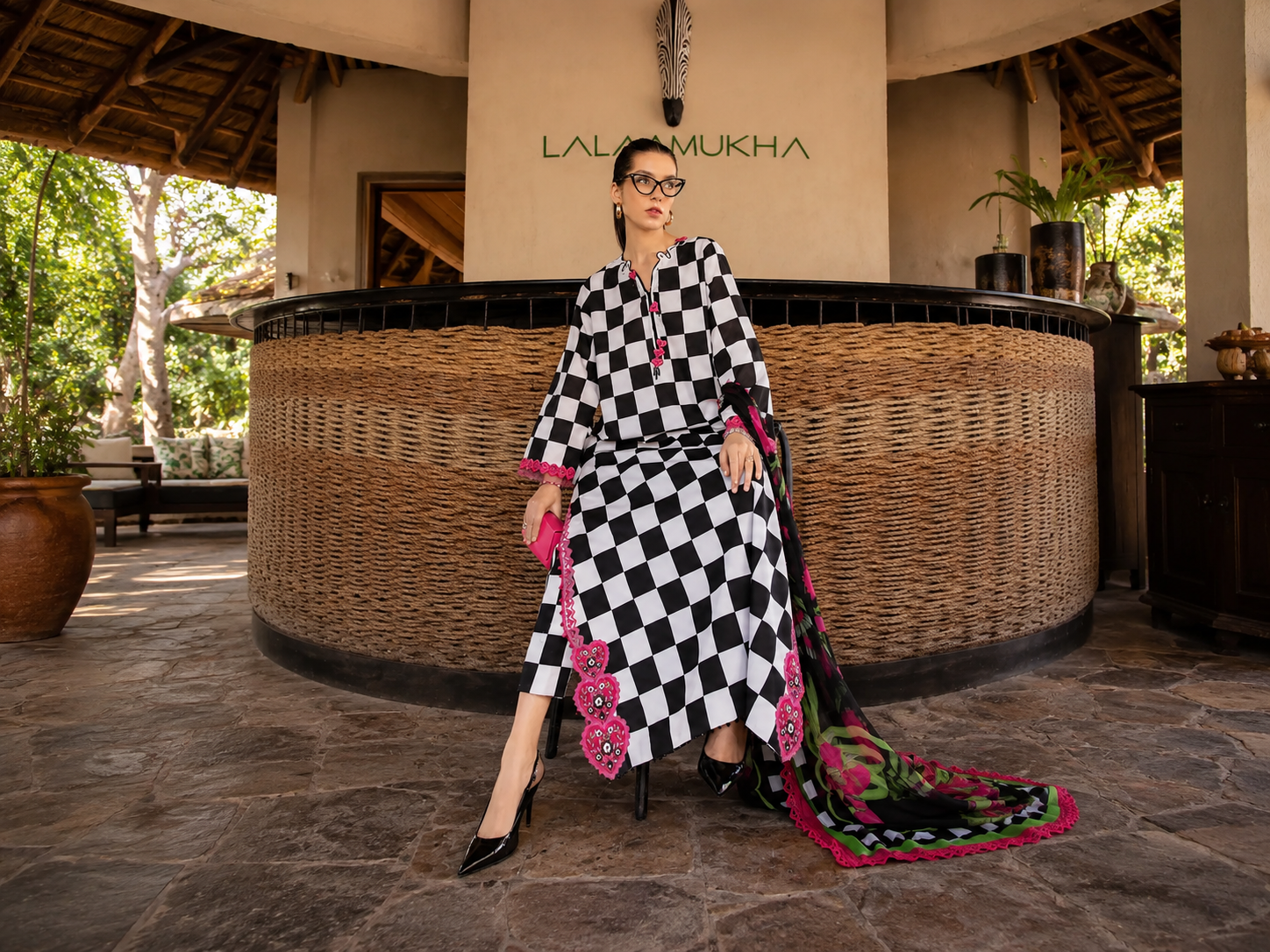 Maria B - Safari Scape M Prints Summer Collection - Design-6B - Unstitched