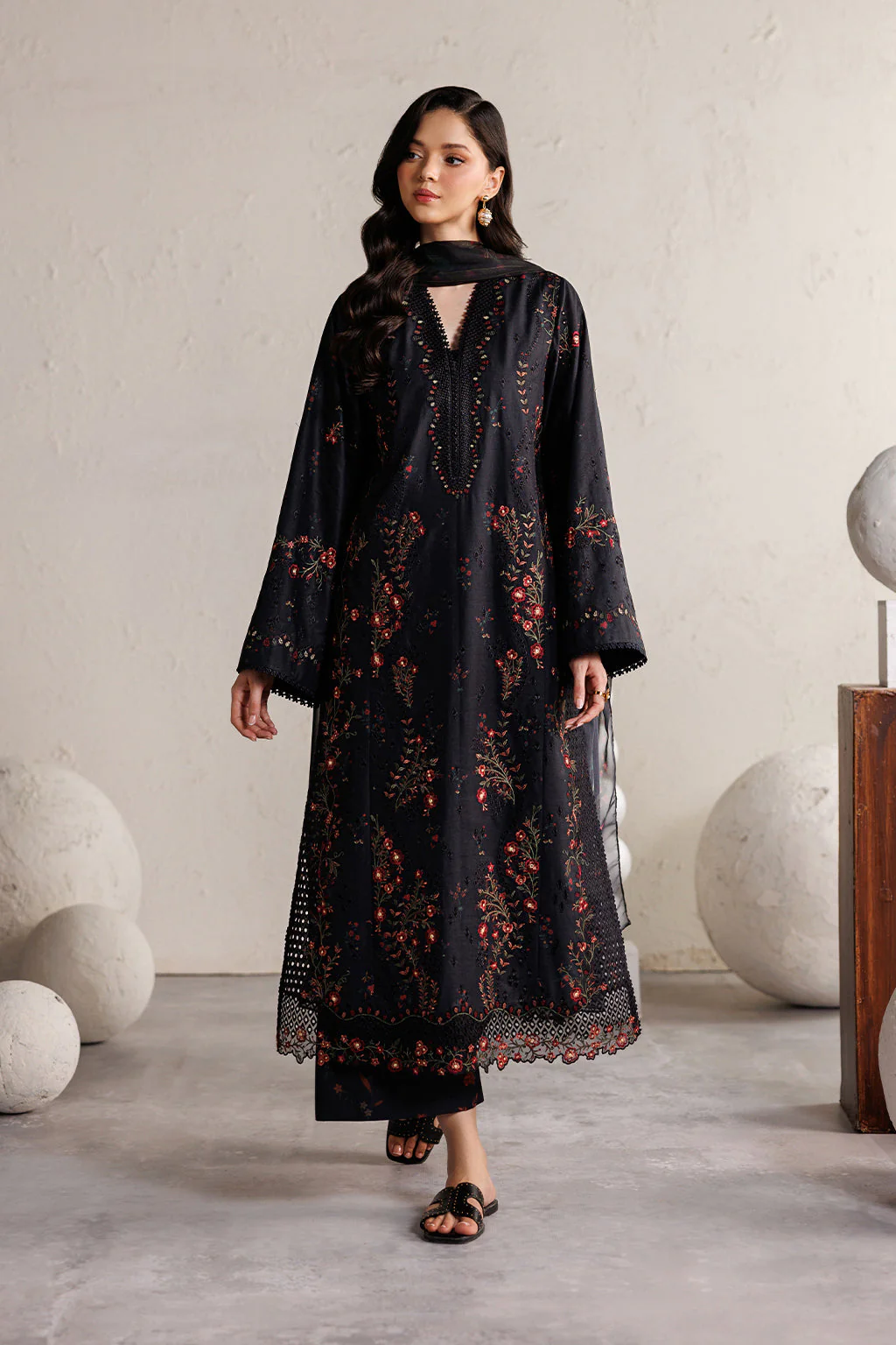 IZNIK Festive Lawn Unstitched Embroidered 3Pc Suit IBE-11