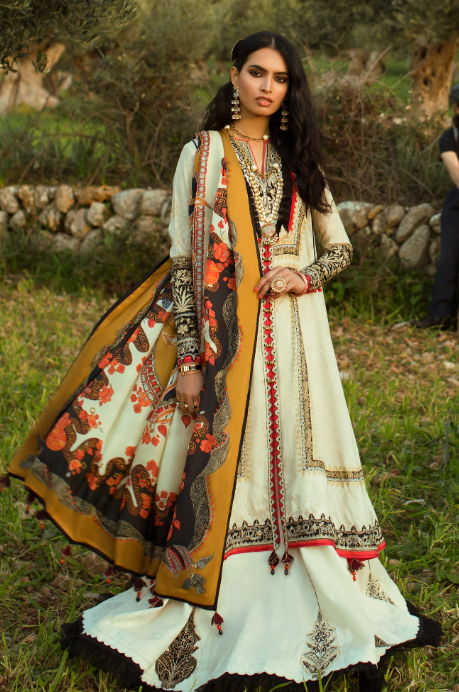 Elan Luxury Lawn Collection 2019 – EL-03 B (ALMENDRA)