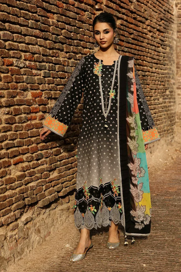 Charizma - Chunri Embroidered Lawn Vol 1 - CHN6-02 - Unstitched