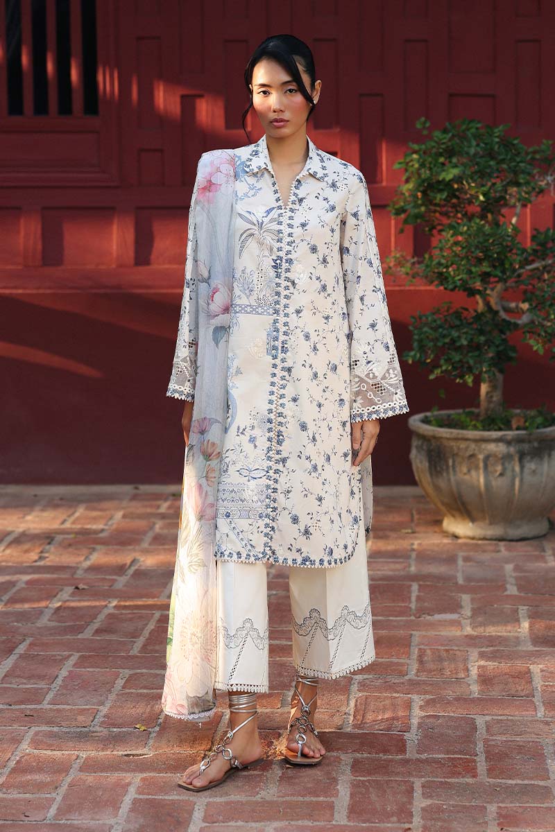 Qalamkar QPrints Embroidered Lawn Unstitched 3Pc Suit AX-08A AERIN