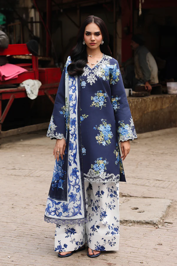 Rajbari - Nissa Summer Floral Symphony Collection - Design 05 - Vol. II Unstitched