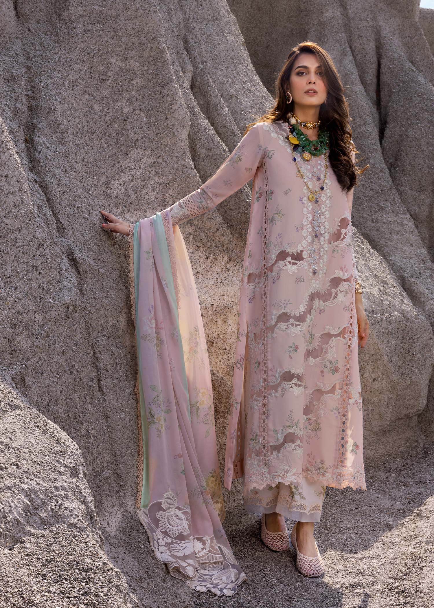 Saira Shakira Embroidered Luxury Lawn Unstitched 3Pc Suit SERENA-B