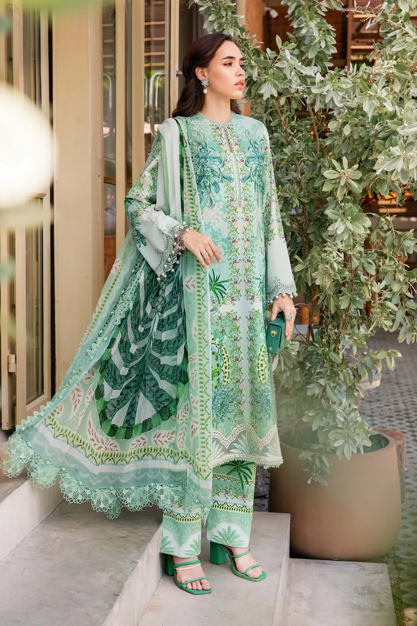 Maria.B MPrints Embroidered Lawn Unstitched 3Pc Suit MPT-2514-A
