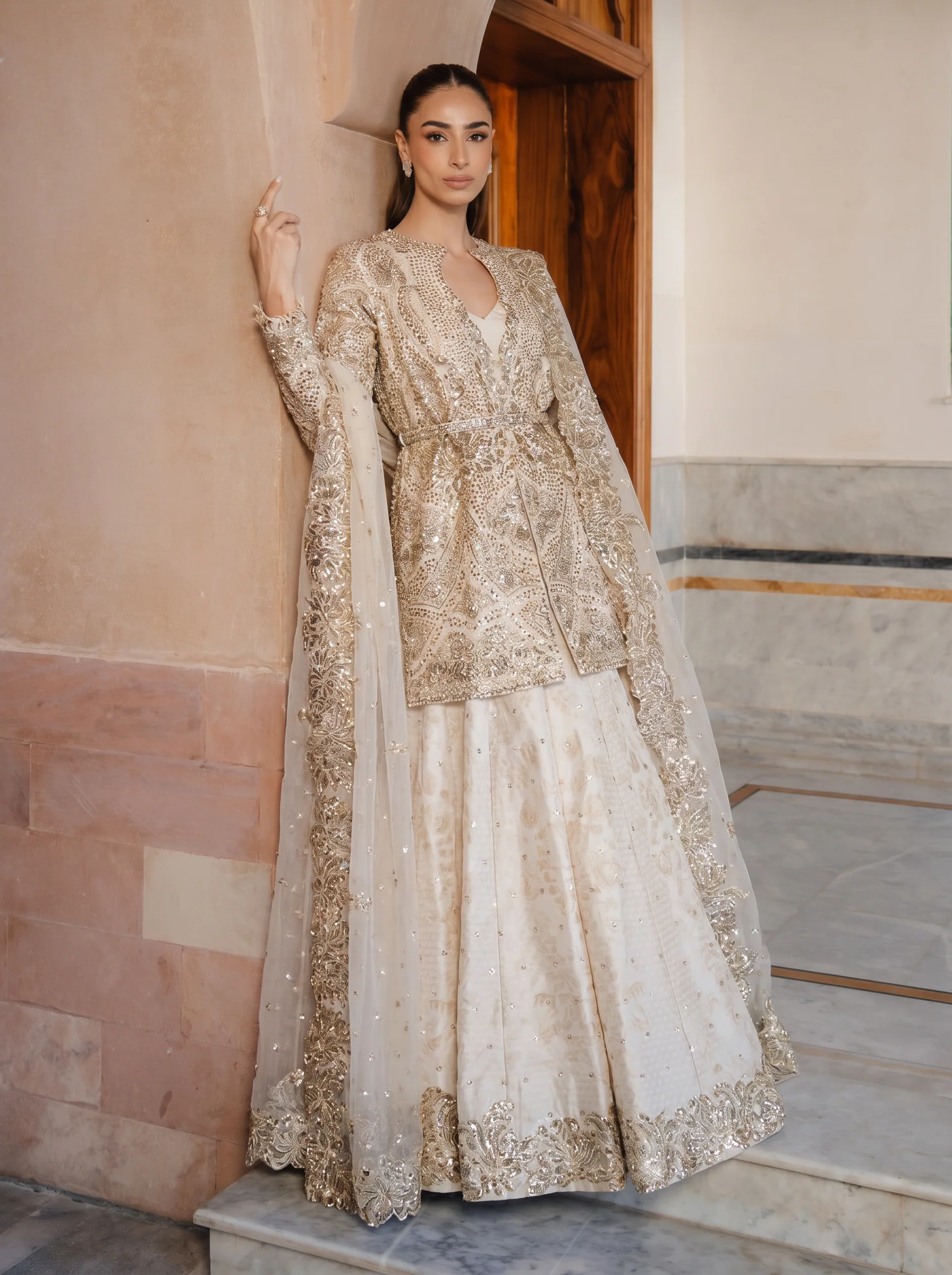 Hayat by Afrozeh Unstitched Raw Silk Embroidered Suits 3 Piece AF25HU AFH-25-05 ROHAVE - Festive Collection