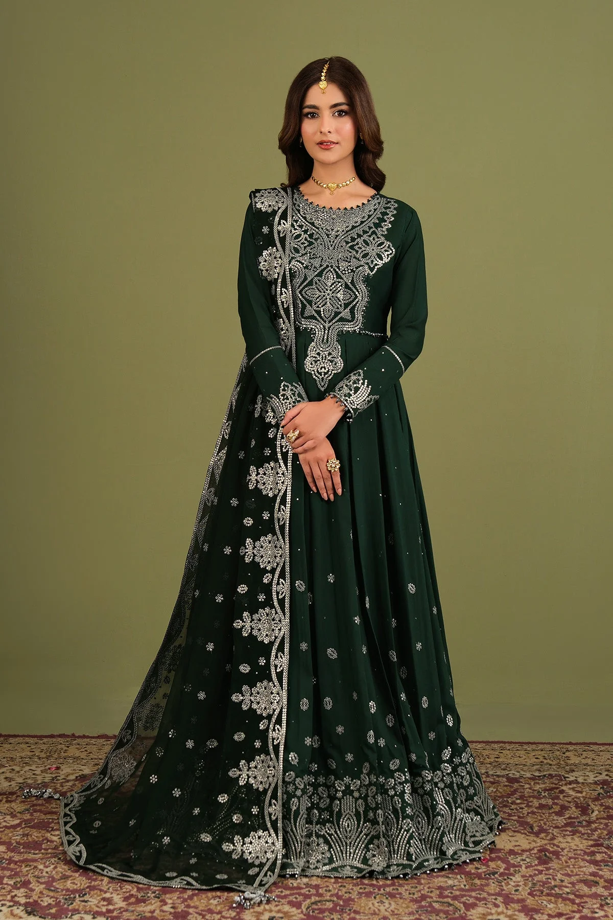 Alizeh Fashion Luxe Embroidered Raw Silk Unstitched 3Pc Suit AF-RS-14-Alice