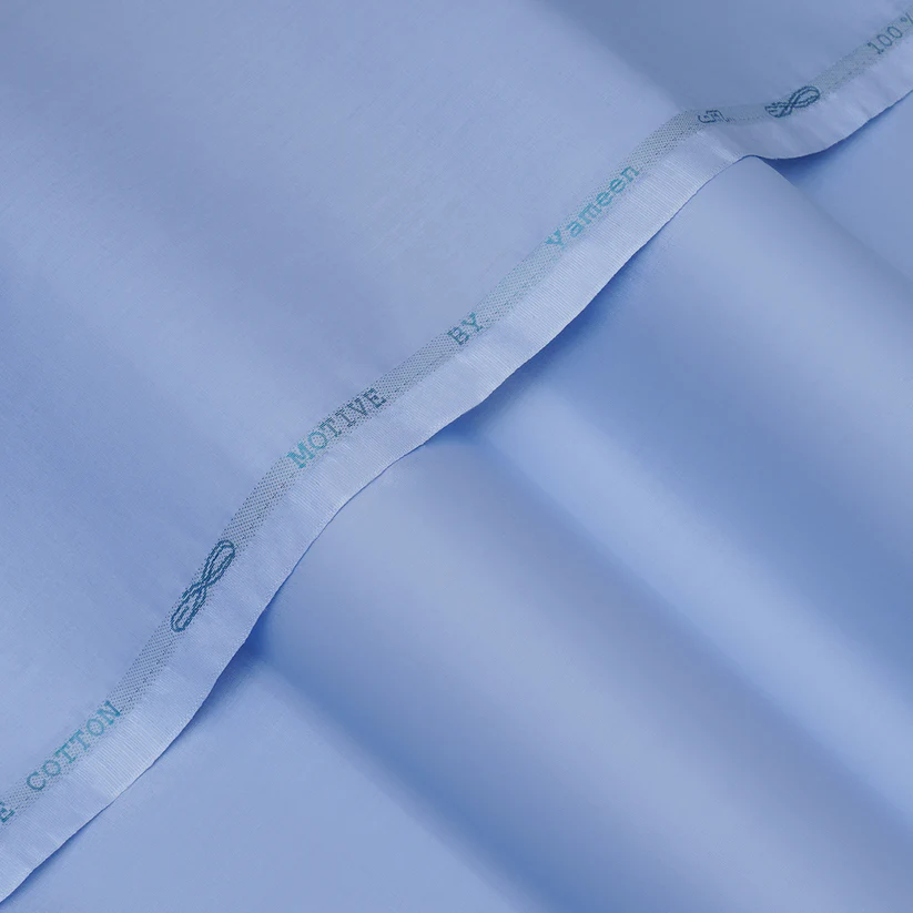 Yameen Motive Summer 100% Cotton Sky Blue