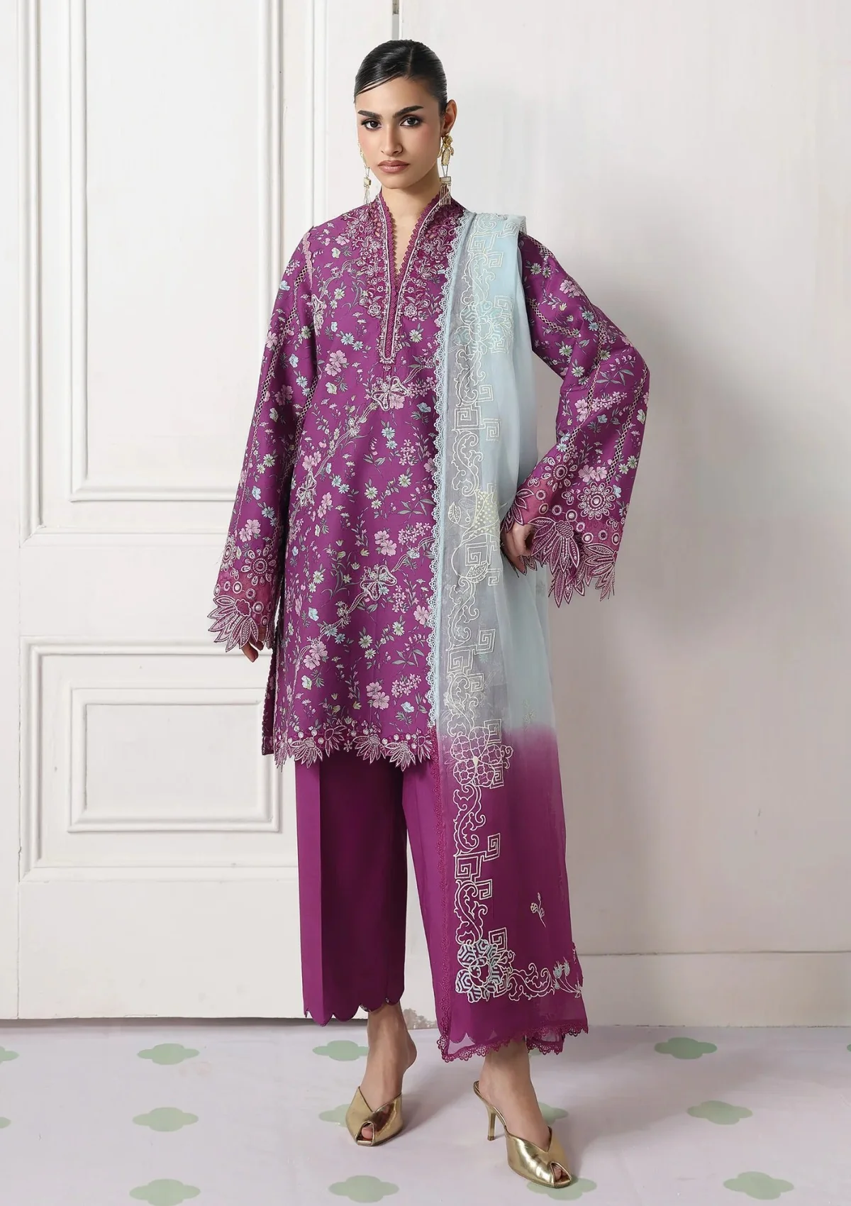 Lawn - Qalamkar - Q Prints Drop II 26 - QQP#09 A - BRISE
