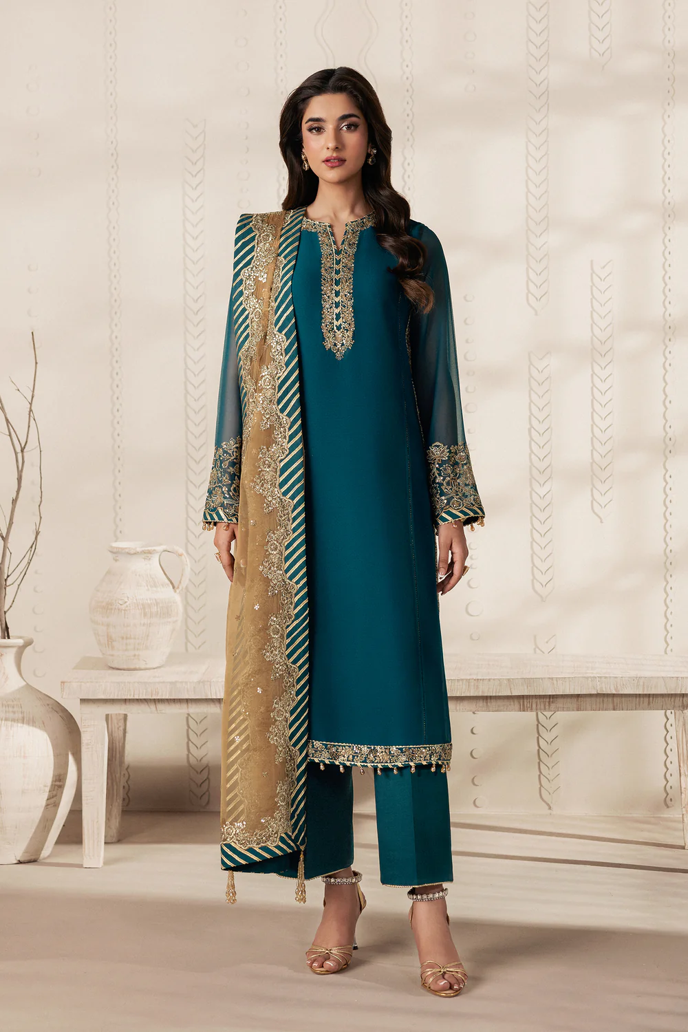 Zarif - Bayaan Chiffon Collection - JHEEL- Unstitched