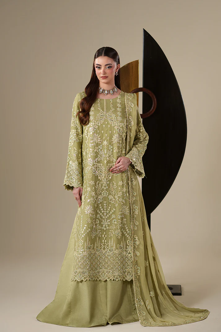 Emaan Adeel Nouvelle Embroidered Chiffon Unstitched 3Pc Suit - NOLA