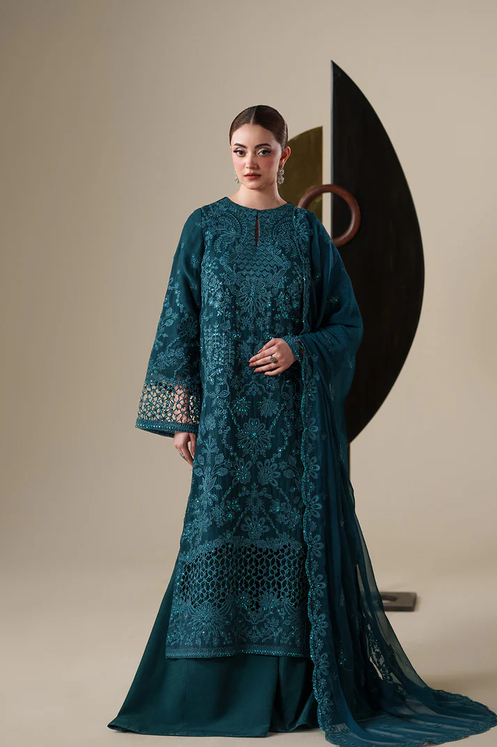 Emaan Adeel Nouvelle Embroidered Chiffon Unstitched 3Pc Suit - EIRA